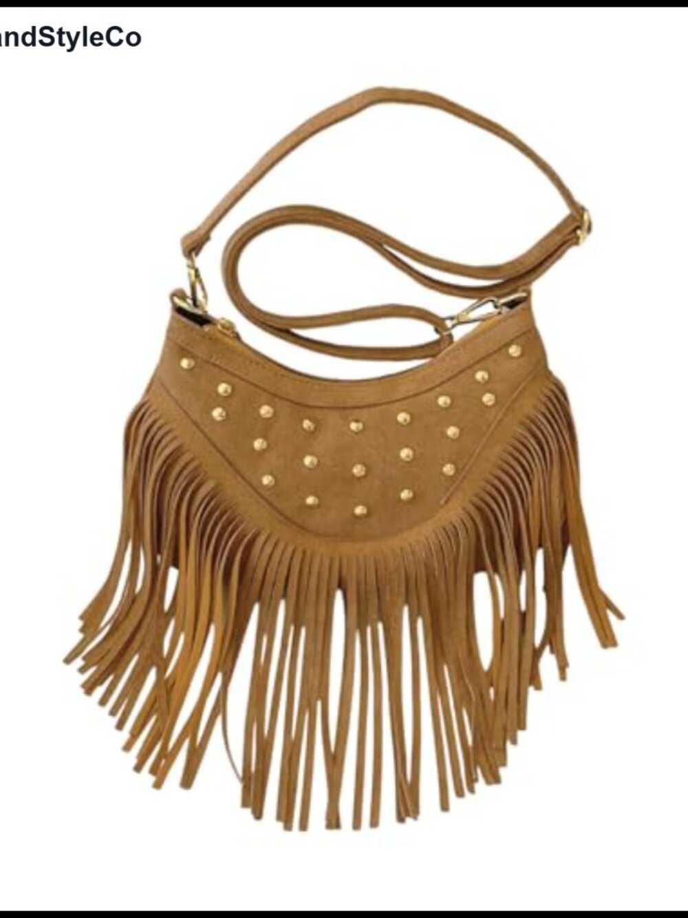 Boho Fringe Suede Crossbody Bag Women Western Tassel Purse Adjustable Strap